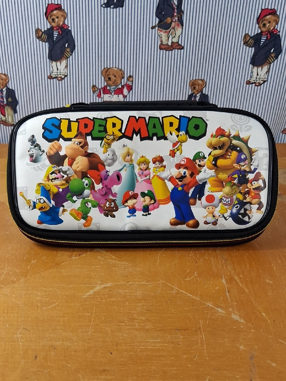Nintendo Switch Super Mario Bros Characters Hard Bottom Travel Game Case